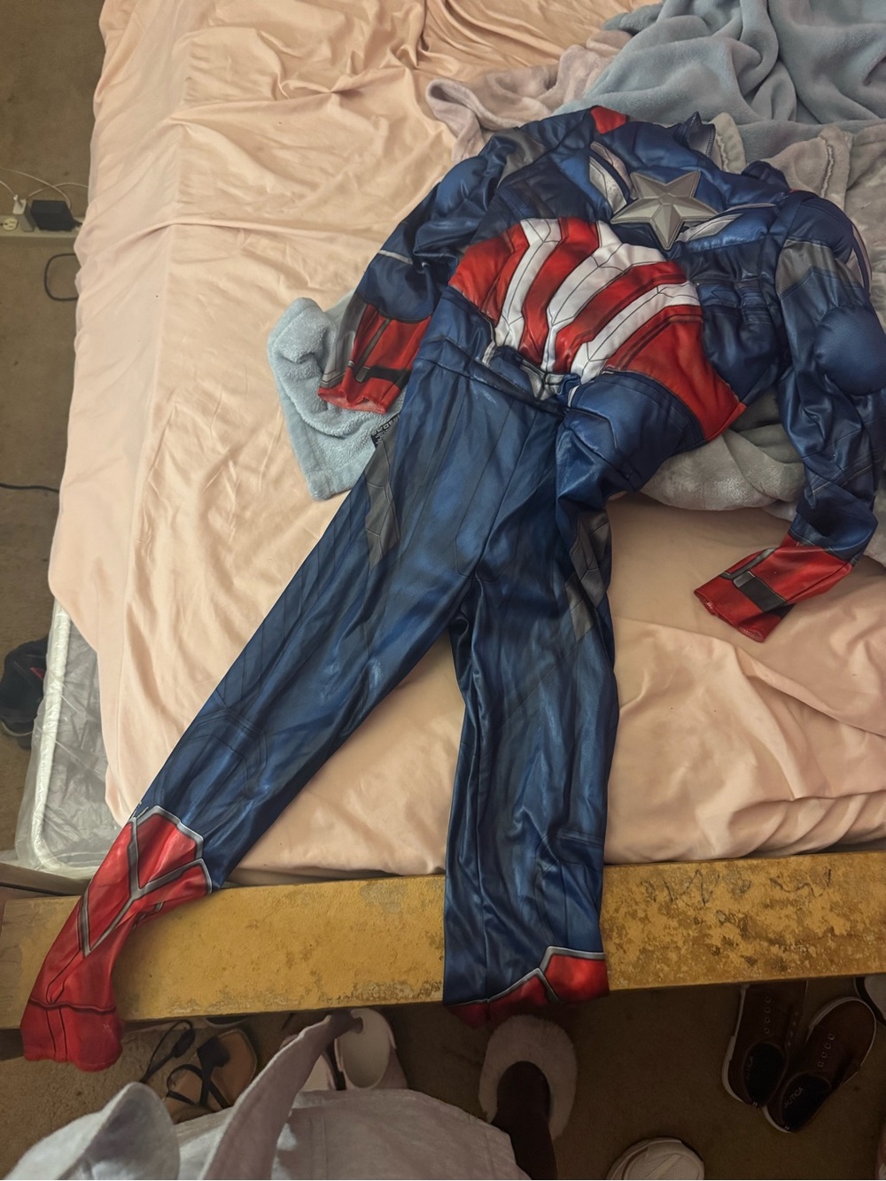 Captain-Inspired Kids Costume - Red, Blue, White